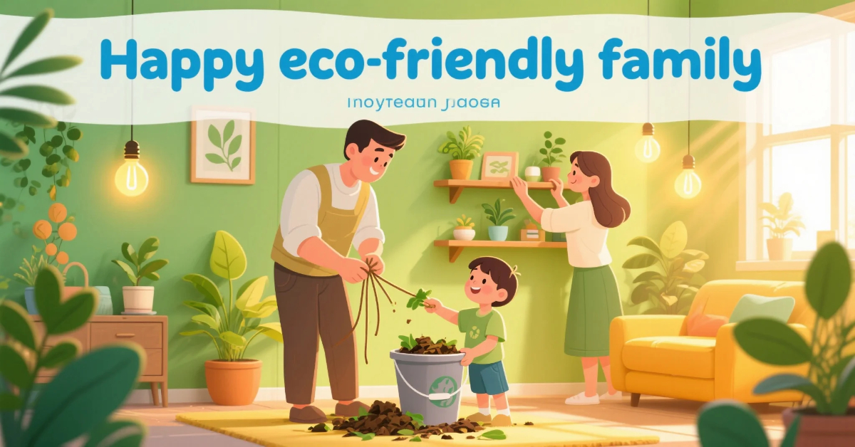 Baby and family in a clean home